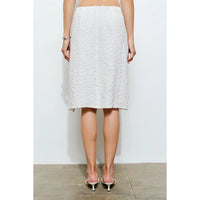 Elara Ruffle Trim Midi Skirt