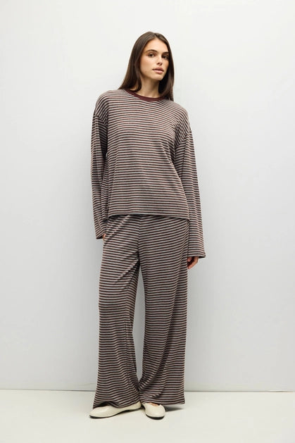 The Brook Top - Olive/Burgundy