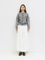 The Dahlia Cardigan - Heather Grey