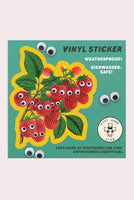Googly Raspberries Vinyl Sticker