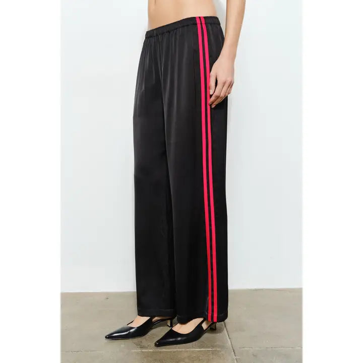 Fiona Satin Track Pants