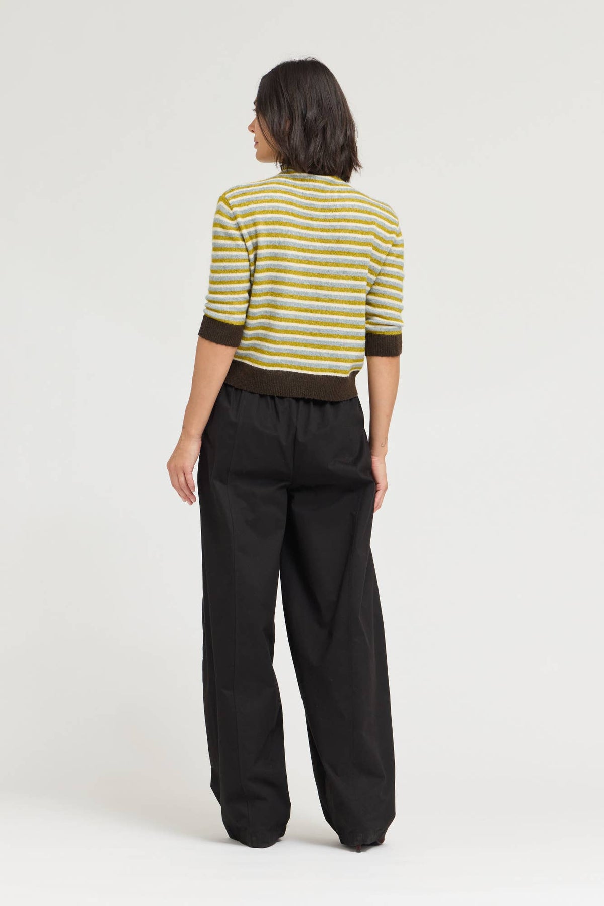 Barrel Leg Pants - Black