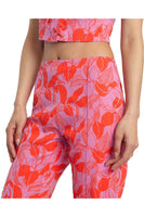 Drip High-Waisted Pants - Cyclamen