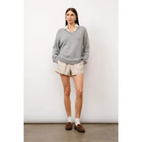 Cove Collared Two-Fer Oversized Sweater