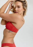 Laguna Bandeau Bikini Top - Red