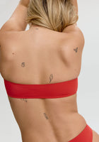 Laguna Bandeau Bikini Top - Red