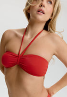 Laguna Bandeau Bikini Top - Red