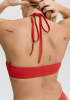 Laguna Bandeau Bikini Top - Red