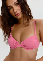 Malta Underwire Bikini Top - Hibiscus