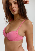 Malta Underwire Bikini Top - Hibiscus