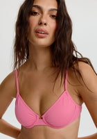 Malta Underwire Bikini Top - Hibiscus