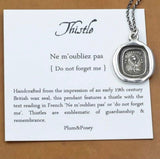 Scottish Thistle Necklace - Do Not Forget Me