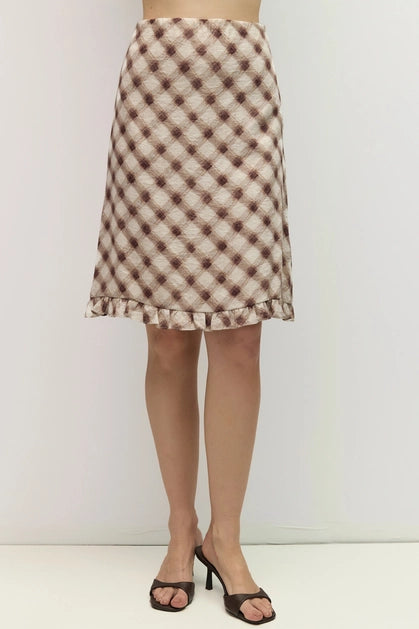 The Aliza Skirt - Burgundy