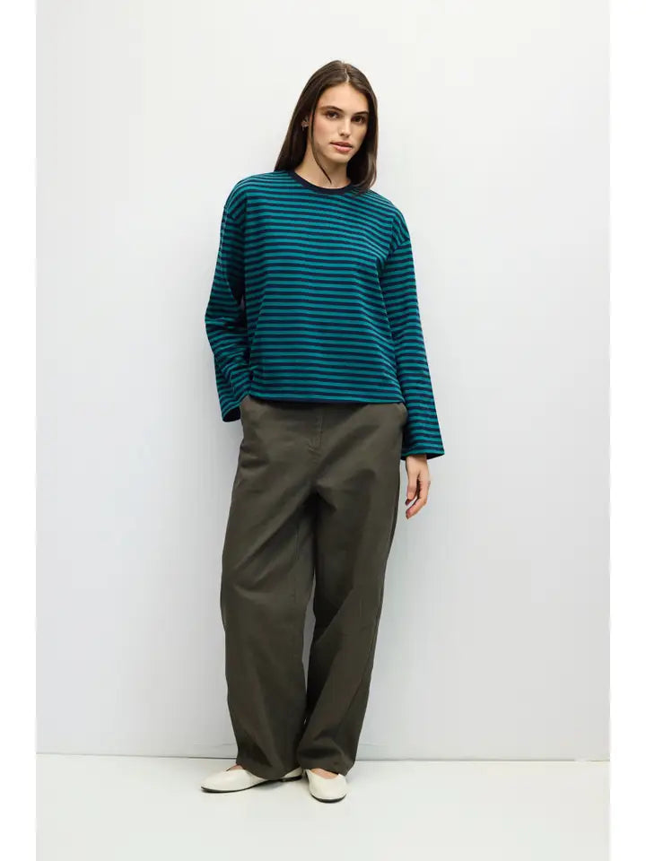 The Jessie Top - Navy/Teal