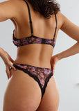 Lotus High Leg Thong - Flora