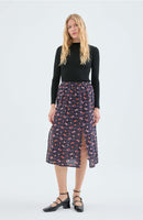 Nightflowers Print Skirt