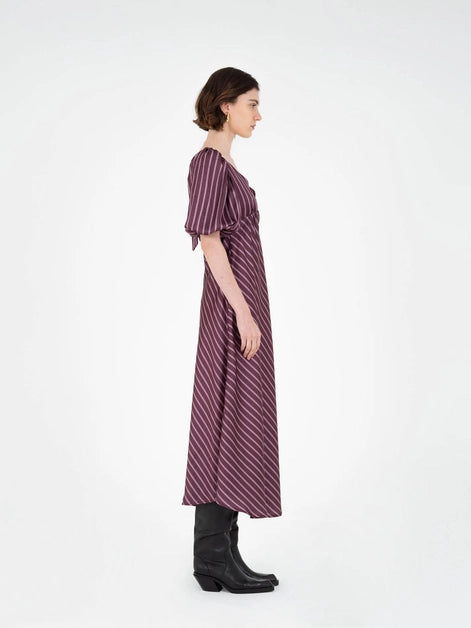Soulful Striped Midi Dress