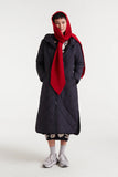 Long Hooded Quilted Coat