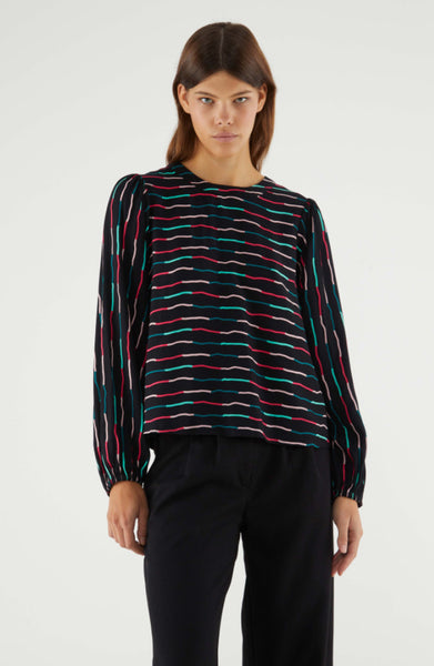 Wavy Stripe Blouse