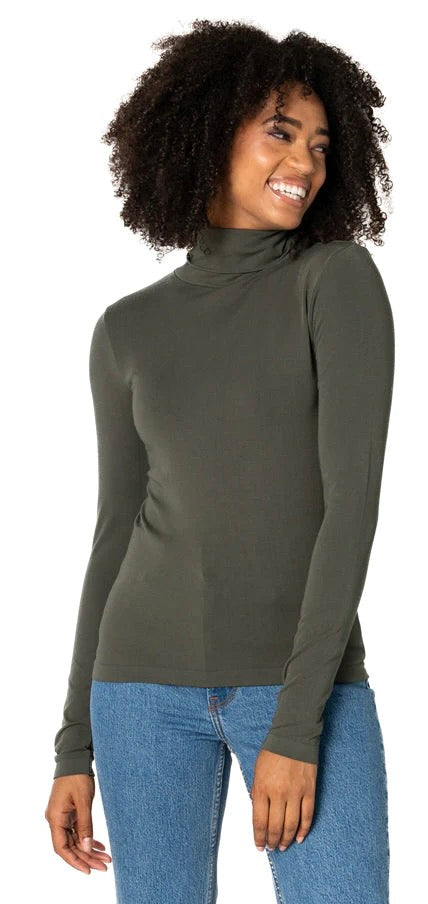 Bamboo Short Turtleneck