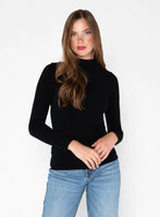 Bamboo Mock Neck Long Sleeve Top