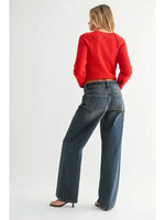 Baggy Wide Leg Jean - Vintage Dark
