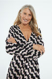 Stairs Wrap Dress