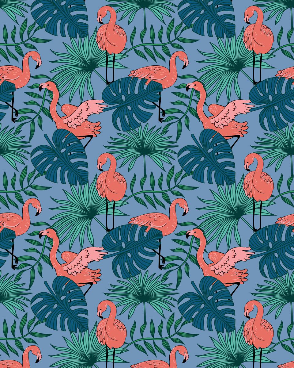 Flamingos Printed Shorts