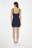 Indigo Blue Denim Corset Mini Dress