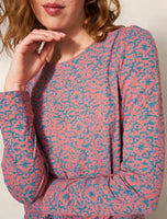 Tie Hem Crew Neck Top