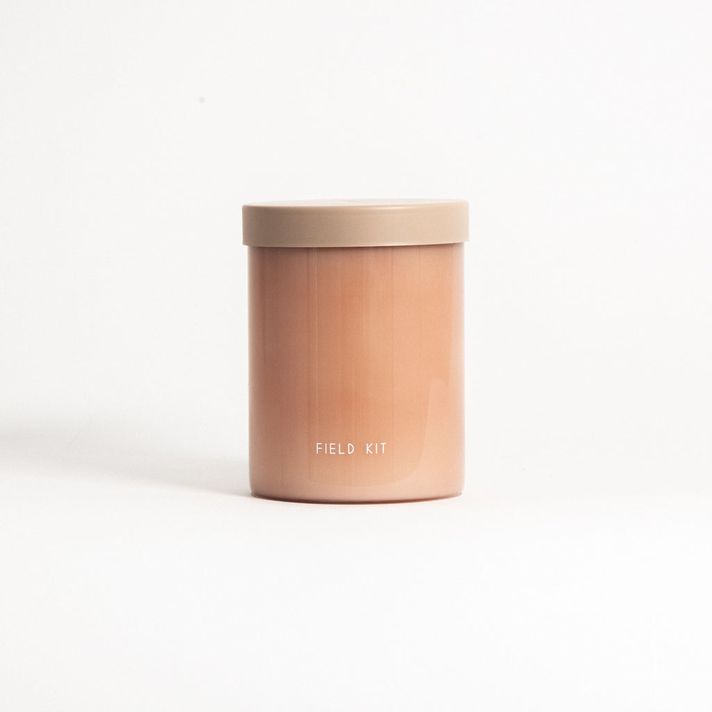 Garden Glass Candle with Metal Lid
