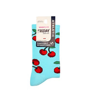 Cherry & Cupcake Mismatched Athletic Socks