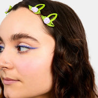 Rosette Snap Clips - Lilac