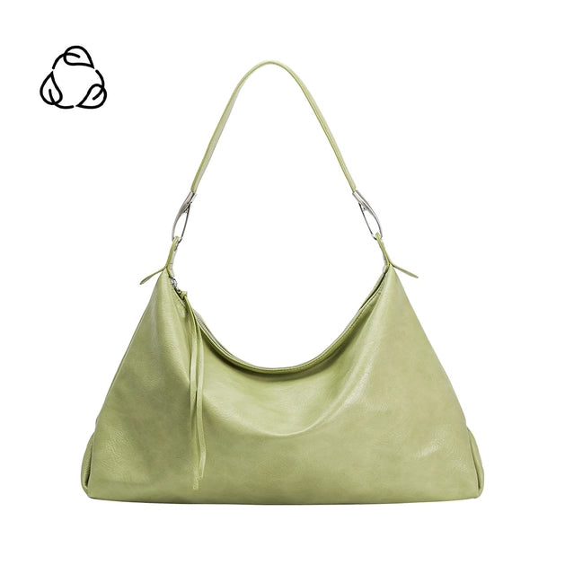 Charlie Recycled Vegan Shoulder Bag - Sage