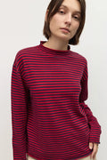 The Cierra Sweater - Navy/Red