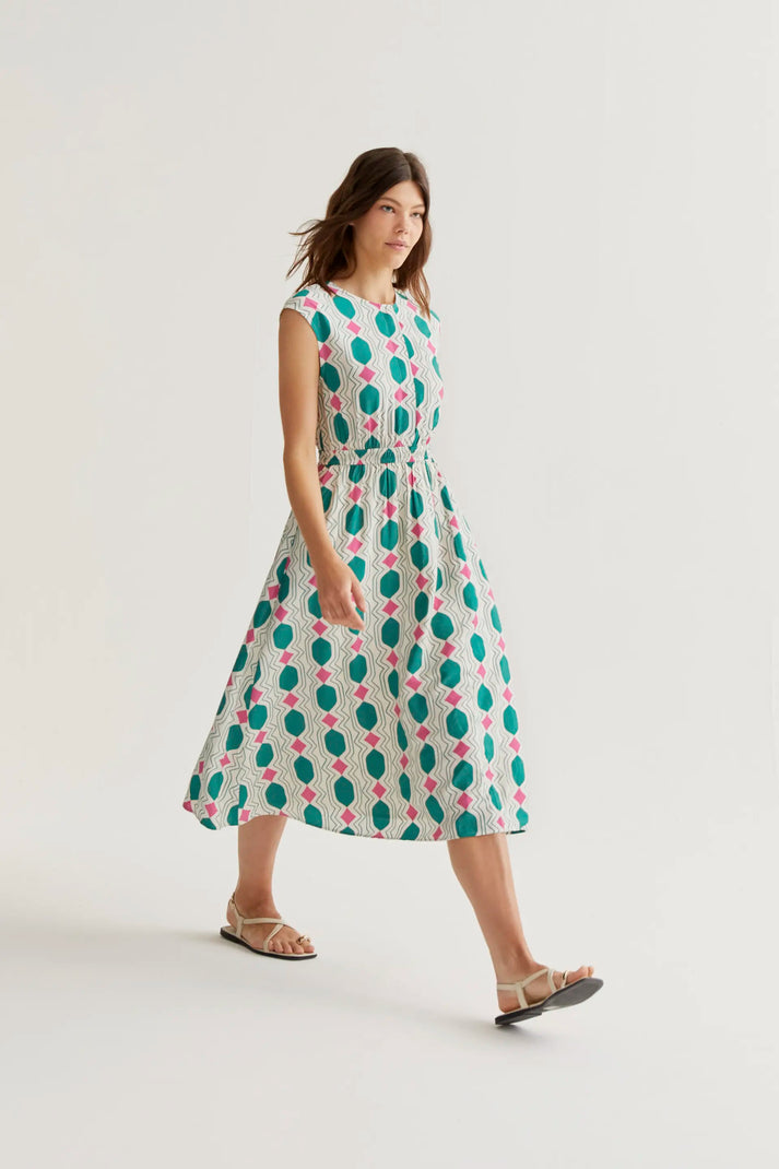 Geometric Midi Dress