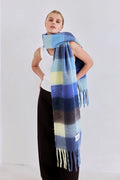 The Reykjavik Scarf - Blue Yellow Check
