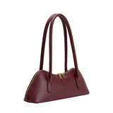 Dakota Recycled Vegan Leather Shoulder Bag - Burgundy