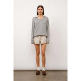 Cove Collared Two-Fer Oversized Sweater
