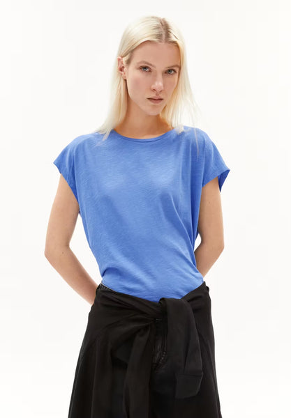 Oneliaa Organic Cotton T Shirt - Blue Bloom