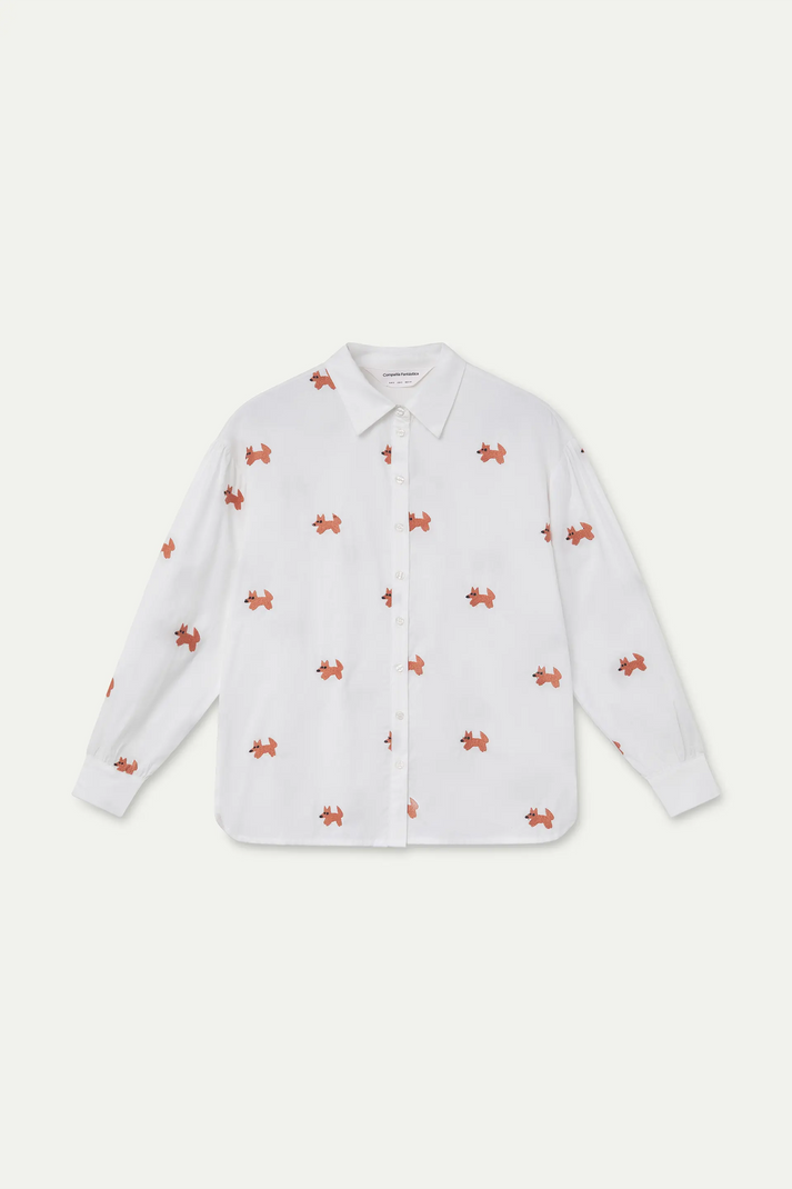 Fox Embroidered Shirt