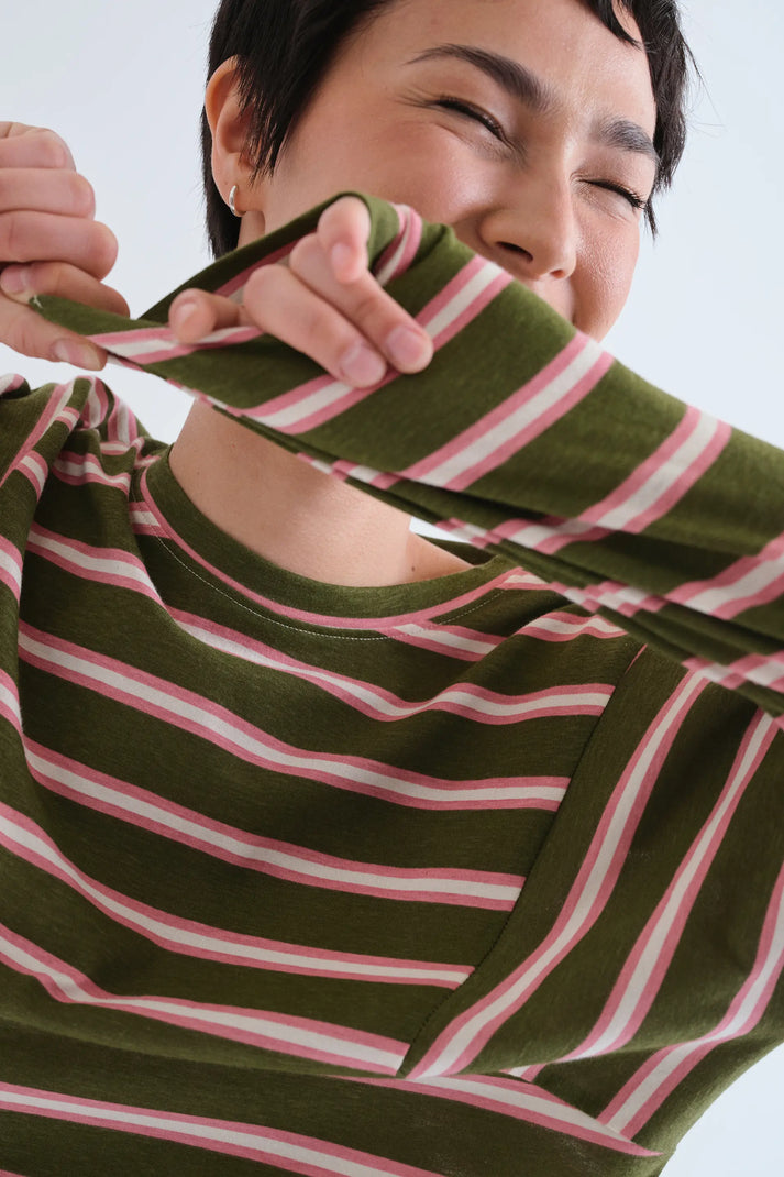 Aberdeen Stripe Long Sleeve T Shirt