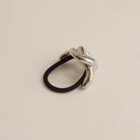 Eternal Loop Ponytail Hair Tie - Silver