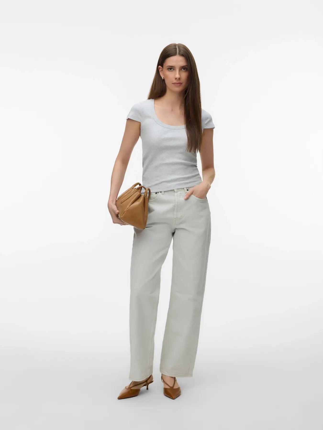 Chloe U-Neck Short Sleeve Top