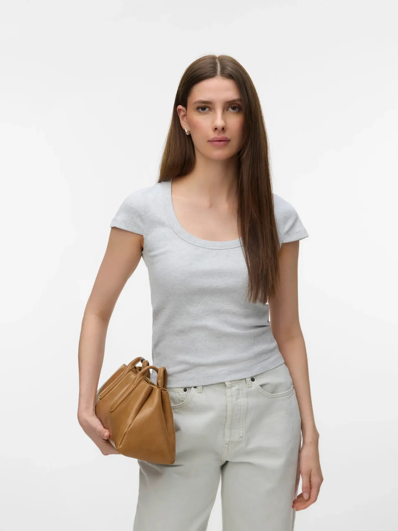 Chloe U-Neck Short Sleeve Top