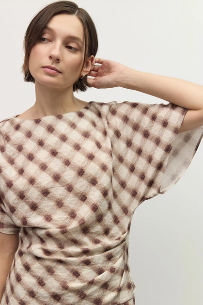 The Aliza Top - Burgundy
