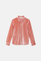 Light Pink Velvet Shirt