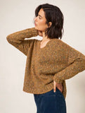 Texture Jumper - Brown Multi