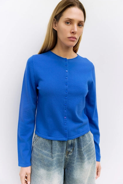 The Shea Cardigan - Blue