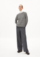 Marynaa Knitted Stripe Loose Fit Tee